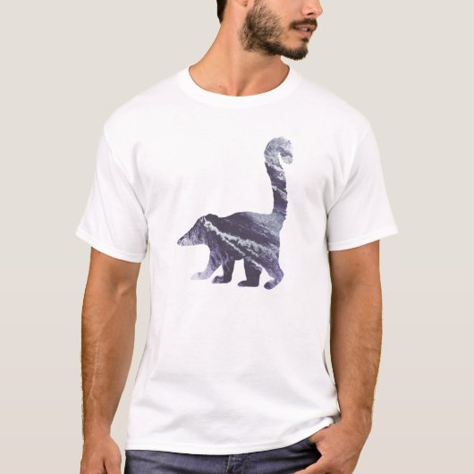 Abstracte Coati Silhouette T-shirt (Voorkant)