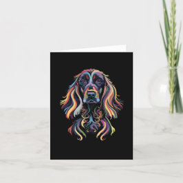 Abstracte Cocker Spaniel Blank Kaart