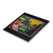 Abstracte cocktails van de middelbare eeuw tegeltje (Zijkant)