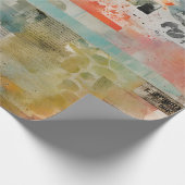 Abstracte collage gemengde media Abstract Cadeaupapier (Hoek)