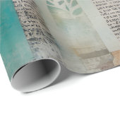 Abstracte collage gemengde media Abstract Cadeaupapier (Rol Hoek)