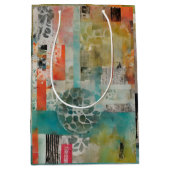 Abstracte collage gemengde media Abstract Medium Cadeauzakje (Voorkant)