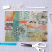 Abstracte collage gemengde media Abstract Tissuepapier (Craft)