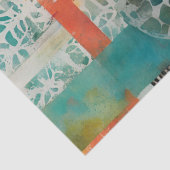 Abstracte collage gemengde media Abstract Tissuepapier (Detail)