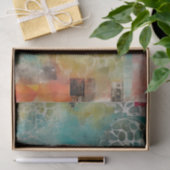 Abstracte collage gemengde media Abstract Tissuepapier (Geschenk)