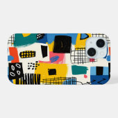 Abstracte Collage iPhone 15 Case (Achterkant horizontaal)