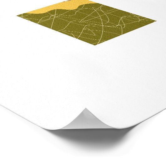 Abstracte Collage Landschap Poster (Hoek)