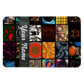 Abstracte collage magneet (Horizontaal)