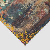 Abstracte collage Meisjesgezicht & Vlinders Tissuepapier (Detail)