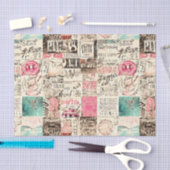 Abstracte Collage met Berichten Weefselpapier Tissuepapier (Craft)