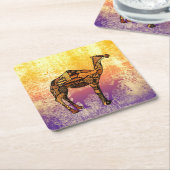 Abstracte Collage Ozzy de Camel ID102 Kartonnen Onderzetters (Schuin)