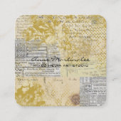 Abstracte  collage vierkante visitekaartje (Voorkant)