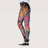 abstracte cologe florale legginen leggings (Links)