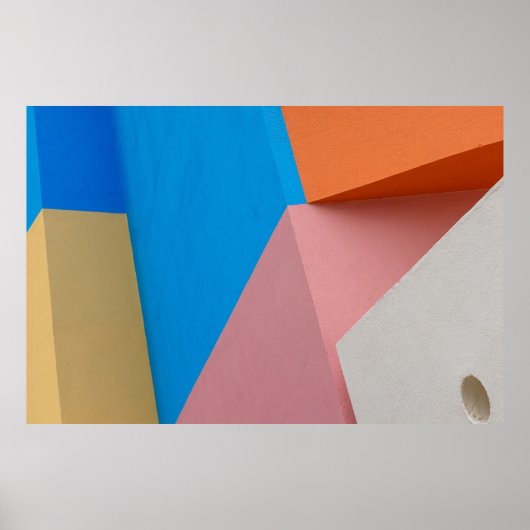 ABSTRACTE COLORFUL URBAN WALL POSTER (Voorkant)