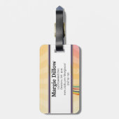 ABSTRACTE COLORS BAG LABEL SJABLOON BAGAGELABEL (Achterkant verticaal)