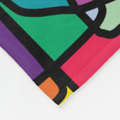Abstracte Colors Blanket Fleece Deken (Hoek)