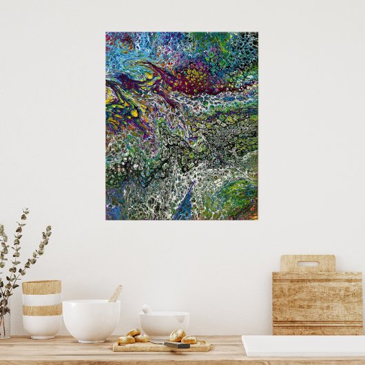 Abstracte Colour Study 53, door Kathleen Kost, 201 Poster (Keuken)