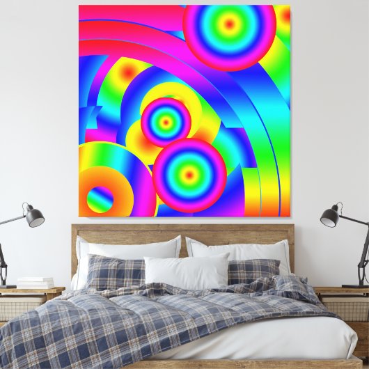 Abstracte Comet Canvas afdrukken (Insitu (Slaapkamer))