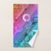 Abstracte compositie bad handdoek (Handdoek)