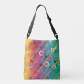 Abstracte compositie crossbody tas (Achterkant)
