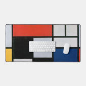 Abstracte Compositie door Piet Mondrian Bureaumat (Keyboard & Muis)