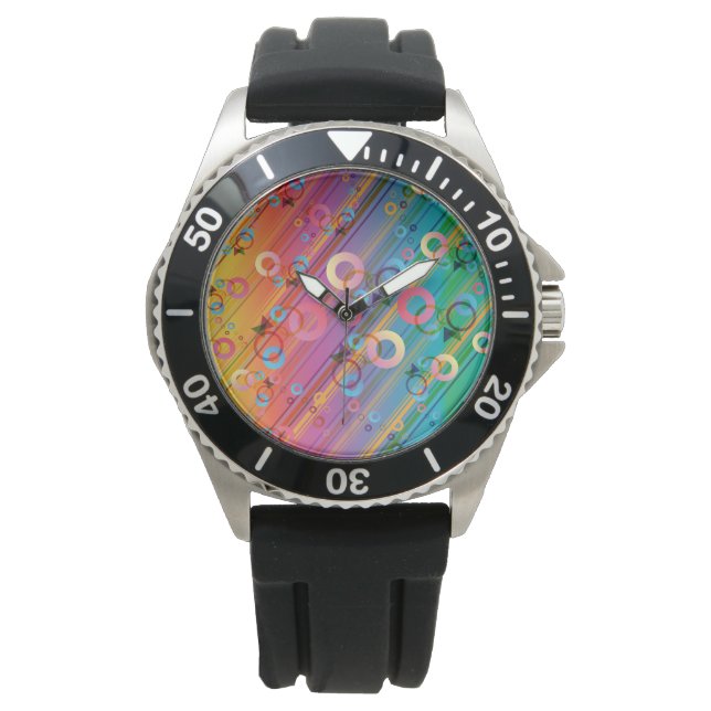 Abstracte compositie horloge (Voorkant)