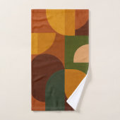 Abstracte Compositie in Mid-Century Modern Stijl Bad Handdoek (Handdoek)