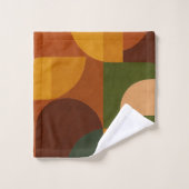 Abstracte Compositie in Mid-Century Modern Stijl Bad Handdoek (Wasdoekje)
