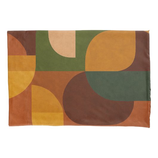 Abstracte compositie in mid-century modern stijl kussensloop (Voorkant)