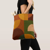 Abstracte Compositie in Mid-Century Modern Stijl Tote Bag (Dichtbij)