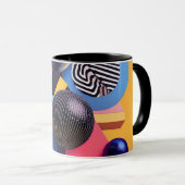 Abstracte compositie met kleurrijke bollen mok (Voorkant rechts)