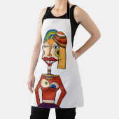 Abstracte compositie, moderne kunst schort (Insitu)