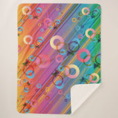 Abstracte Compositie Sherpa Deken (Voorkant)