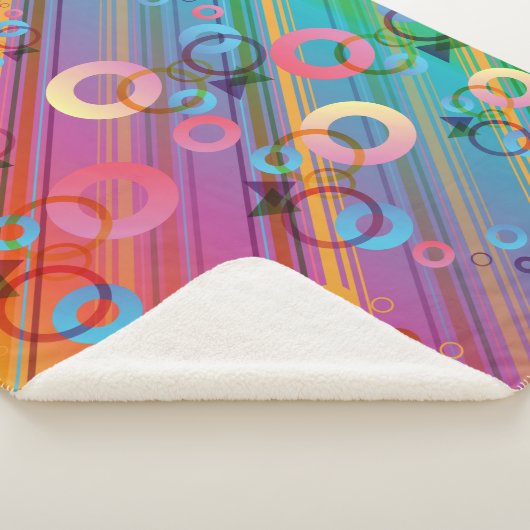 Abstracte Compositie Sherpa Deken (3/4)