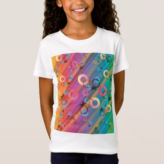 Abstracte compositie t-shirt (Voorkant)