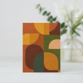 Abstracte Compositie uit het Midden van de 20e Eeu Briefkaart (Staand voorkant)