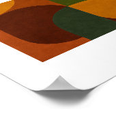 Abstracte Compositie uit het Midden van de 20e Eeu Poster (Hoek)