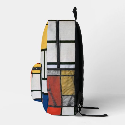Abstracte compositie van Piet Mondriaan Bedrukte Rugzak (Rechts)