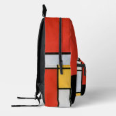 Abstracte compositie van Piet Mondriaan Bedrukte Rugzak (Links)