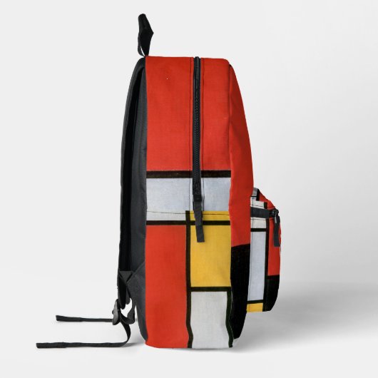 Abstracte compositie van Piet Mondriaan Bedrukte Rugzak (Links)