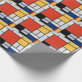 Abstracte compositie van Piet Mondriaan Cadeaupapier (Hoek)