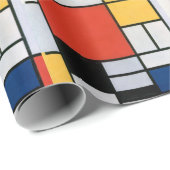  Abstracte compositie van Piet Mondriaan Cadeaupapier (Rol Hoek)