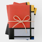  Abstracte compositie van Piet Mondriaan Inpakpapier Vel (In situ)