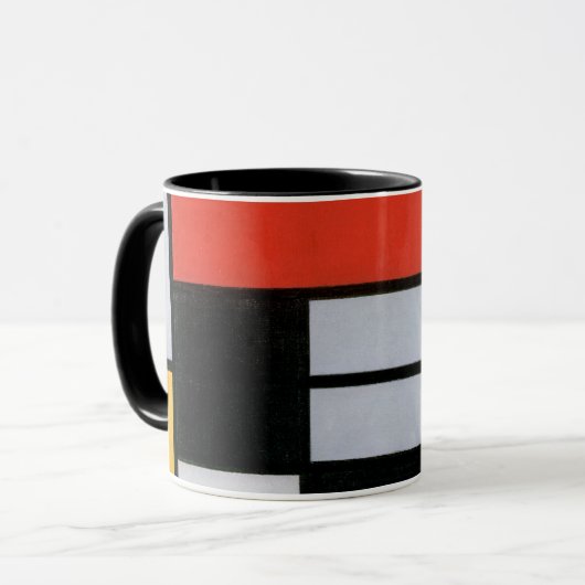 Abstracte compositie van Piet Mondriaan Mok (Voorkant links)