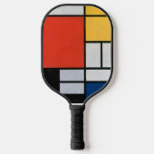  Abstracte compositie van Piet Mondriaan Pickleball Paddle (Voorkant)