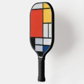  Abstracte compositie van Piet Mondriaan Pickleball Paddle (Links)