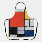  Abstracte compositie van Piet Mondriaan Schort (Voorkant)