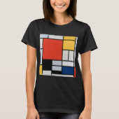  Abstracte compositie van Piet Mondriaan T-shirt (Voorkant)