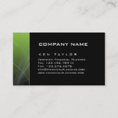 Abstracte computer Visitekaartje groene Hi-Tech (Achterkant)