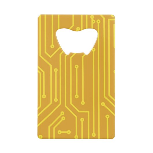 Abstracte computerapparatuur creditkaart flessenopener (Voorkant)